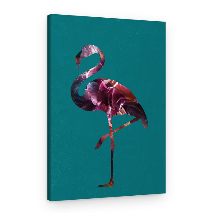 Vibrant Abstract Flamingo – Canvas Print