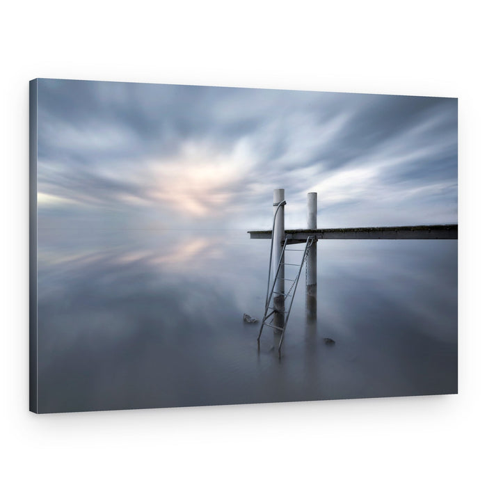 Dreamy Waterscape Pier – Canvas Print