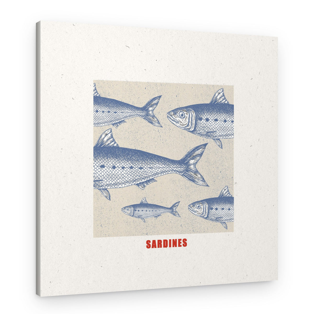 Blue Fish Harmony – Canvas Print