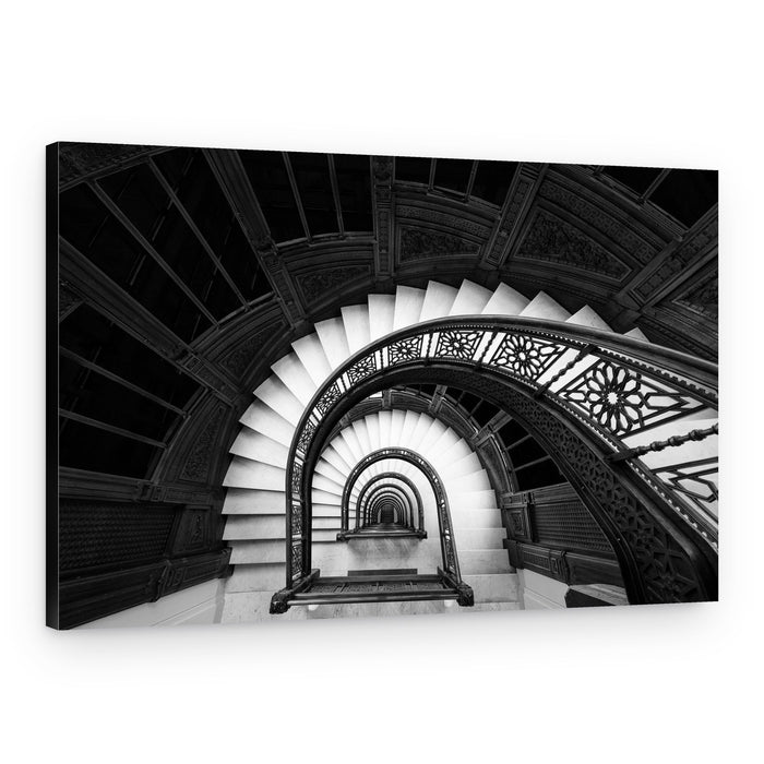 Ornate Spiral Staircase – Canvas Print