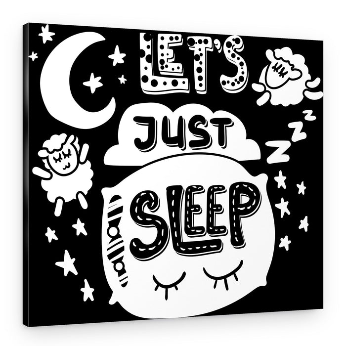 Sweet Dreams Sleepy Sheep – Canvas Print