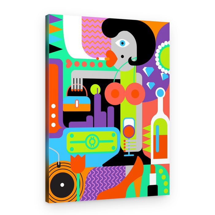 Vibrant Pop Art Lifestyle – Canvas Print