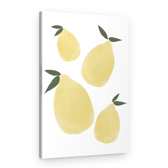 Fresh Yellow Pears – Canvas Print