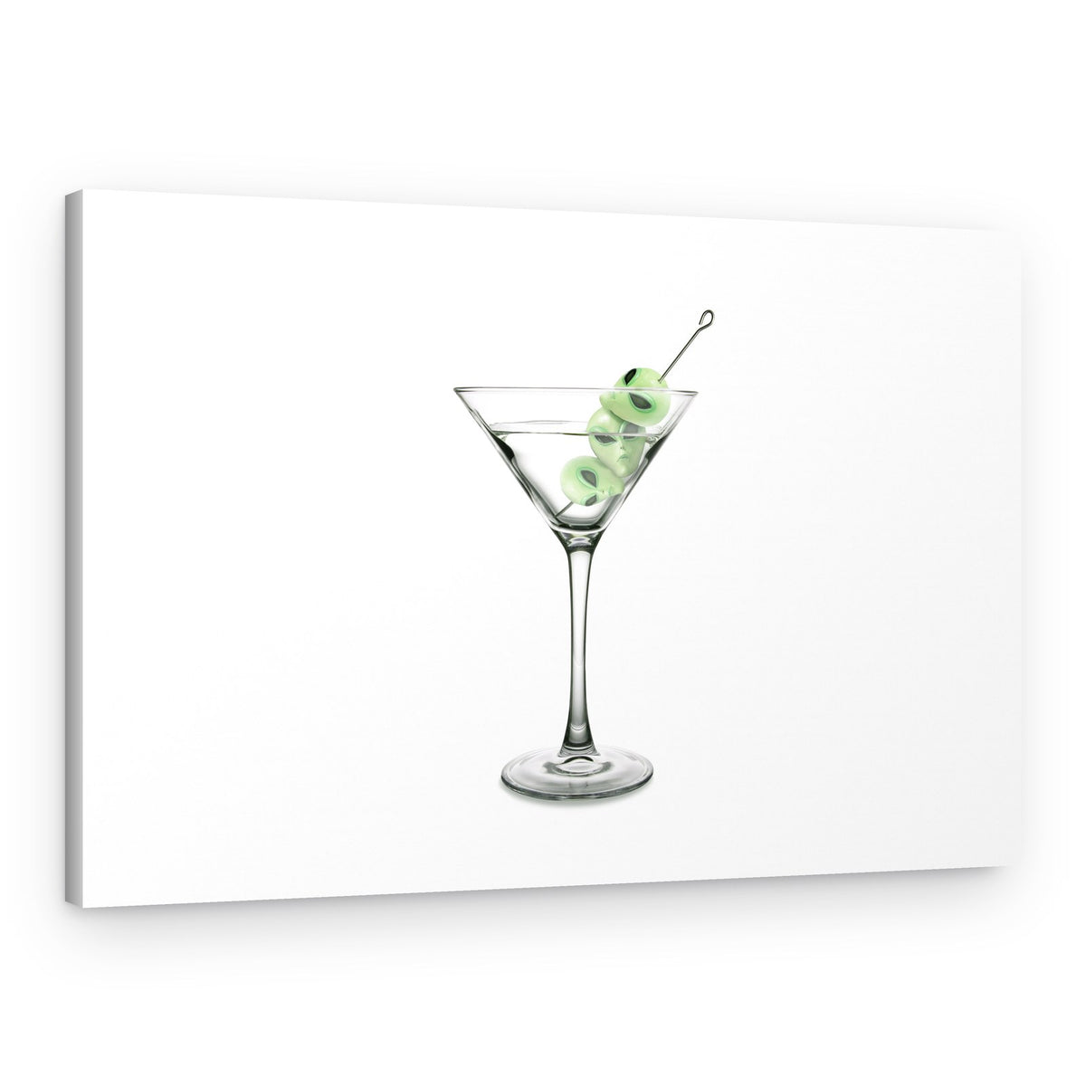 Spooky Eyes Martini – Canvas Print
