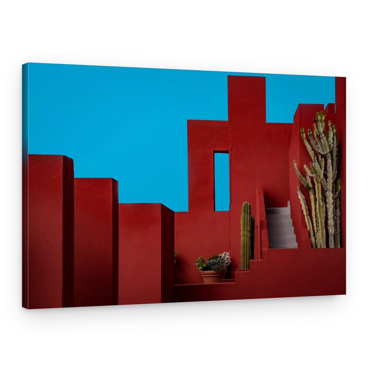 Red Desert Architecture – Canvas Print