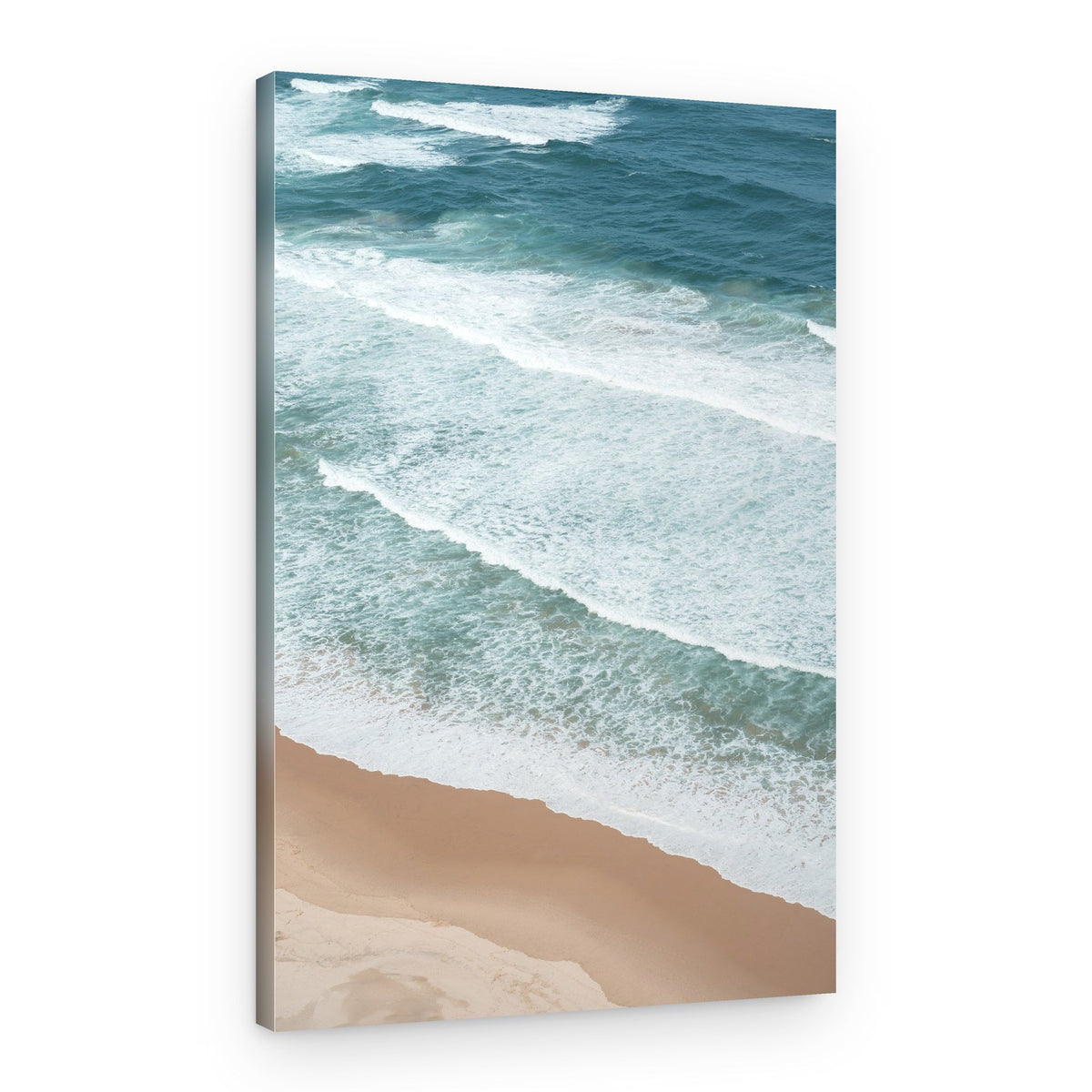 Serene Beach Waves – Canvas Print
