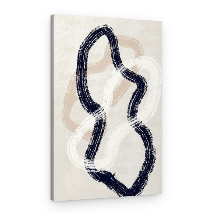 Organic Flowing Lines – Canvas Print