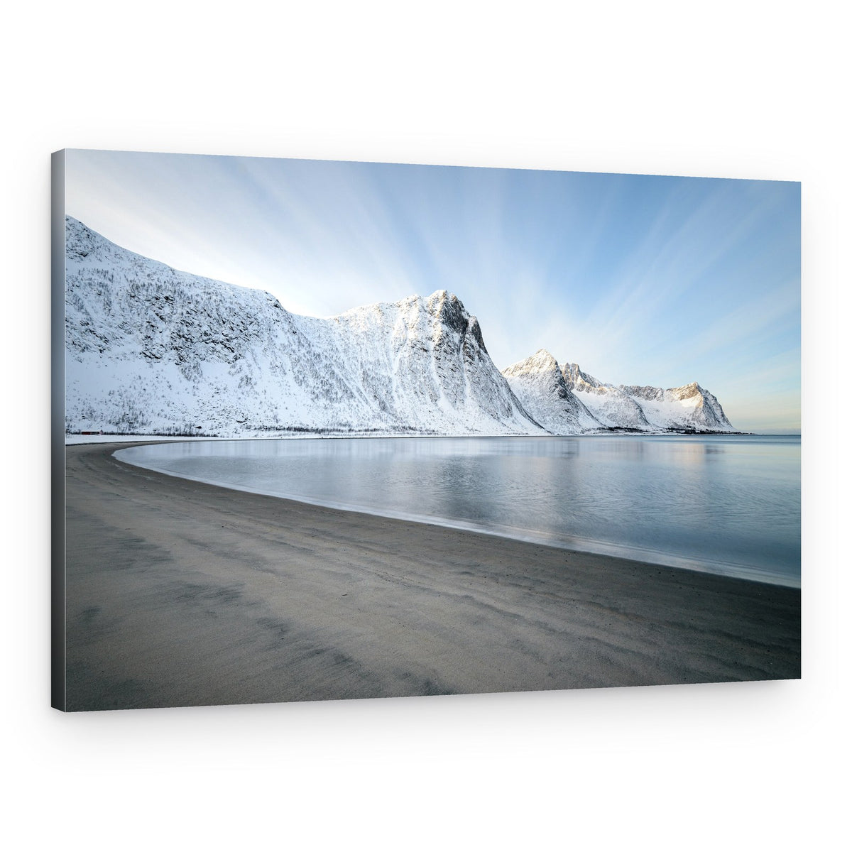 Snowy Mountain Coast – Canvas Print