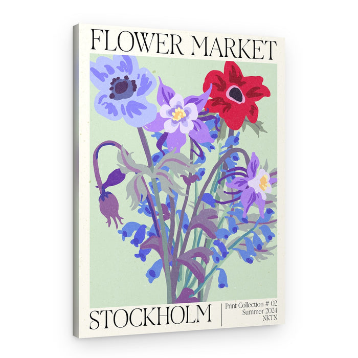 Stockholm Flower Market – Canvas Print