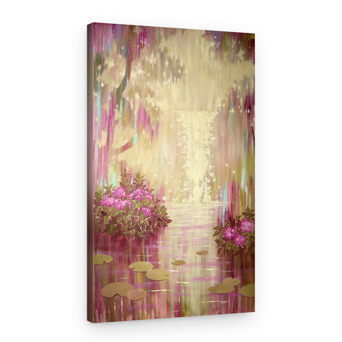 Ethereal Waterfall Pond – Canvas Print