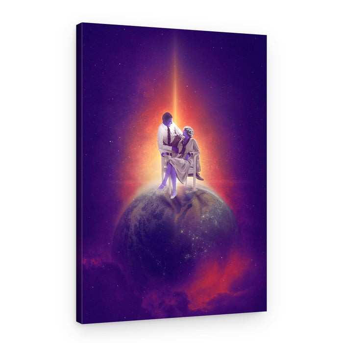 Cosmic Love Story – Canvas Print