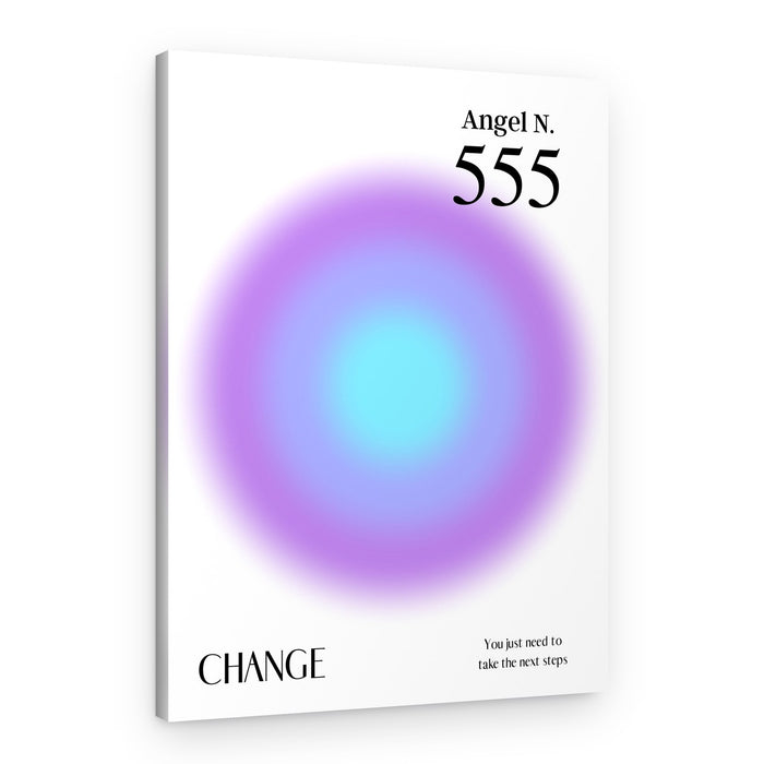 Angel Number 555 Aura – Canvas Print