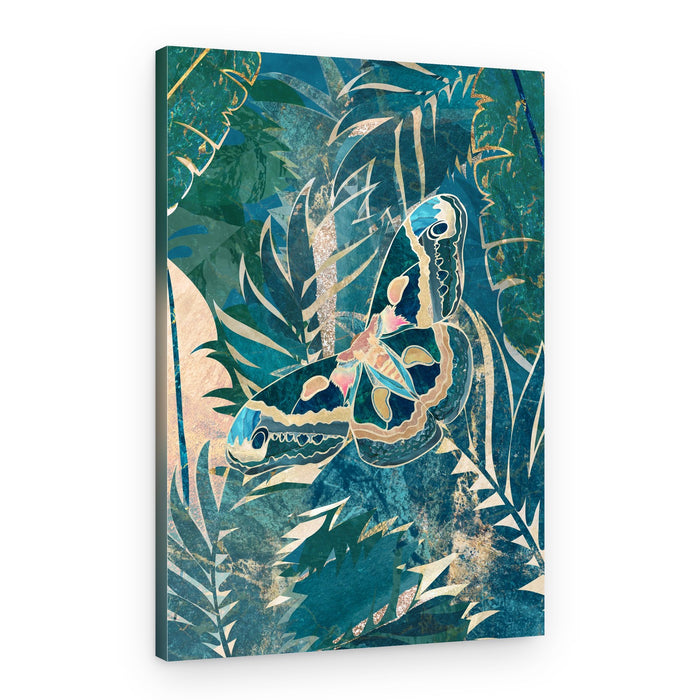 Gilded Jungle Butterfly – Canvas Print