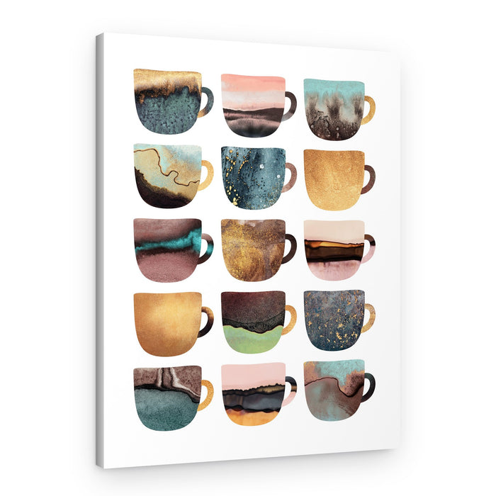 Abstract Patterned Cups – Canvas Print