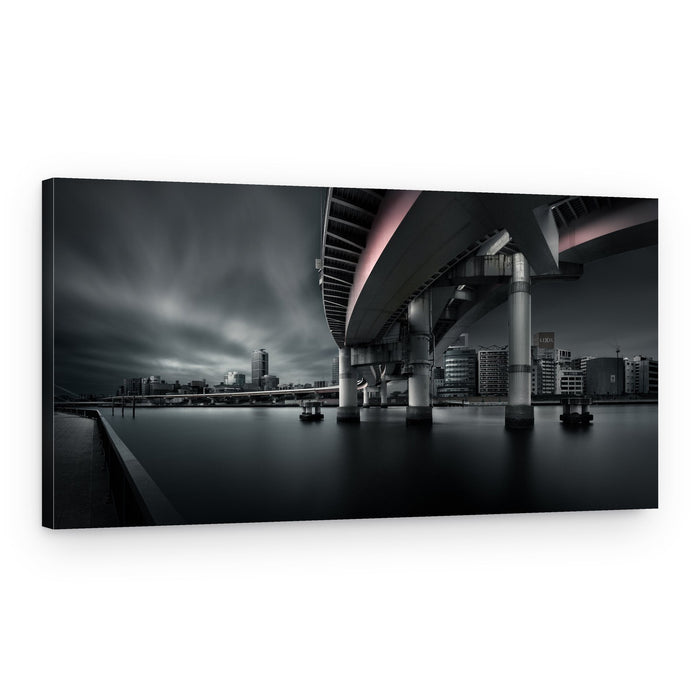 Moody Urban Bridge – Canvas Print