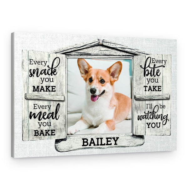 I’ll Be Watching You Personalized Pet Canvas Print