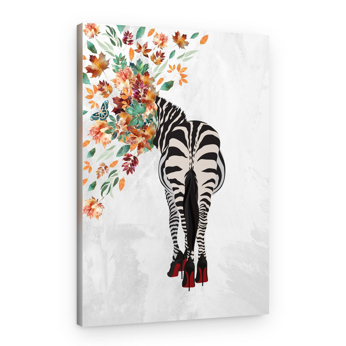 Autumn Zebra Fashion – Canvas Print
