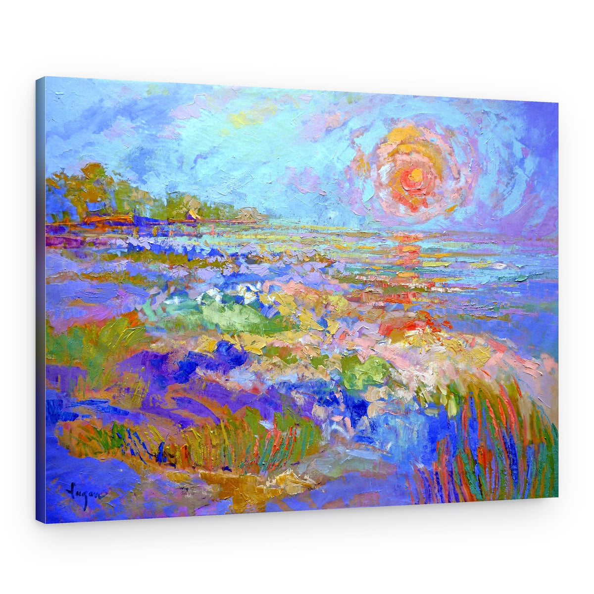 Vivid Horizon Glow – Canvas Print