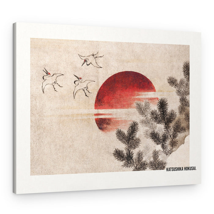 Birds and Sunset, From Album of Sketches (1814) – Canvas Print
