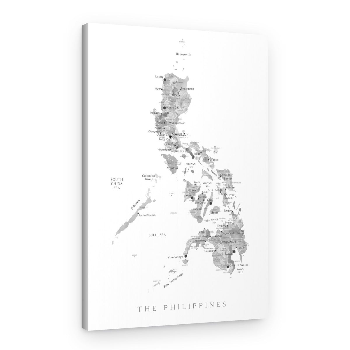 Philippines Island Map – Canvas Print