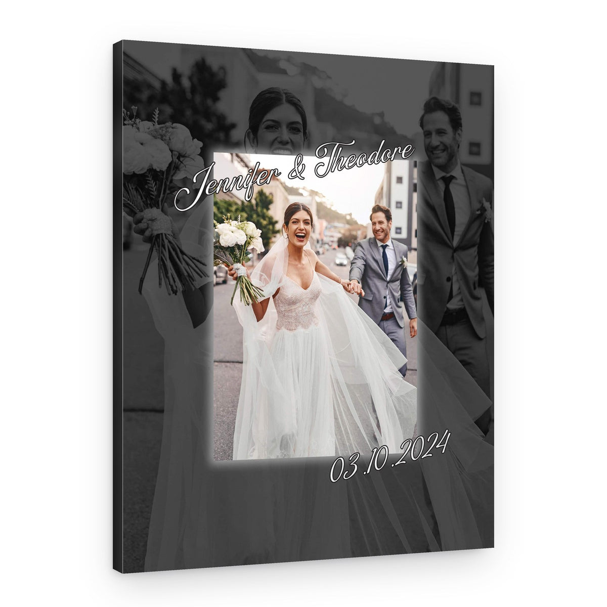 Custom Wedding Memories Photo Canvas Print – Canvas Print