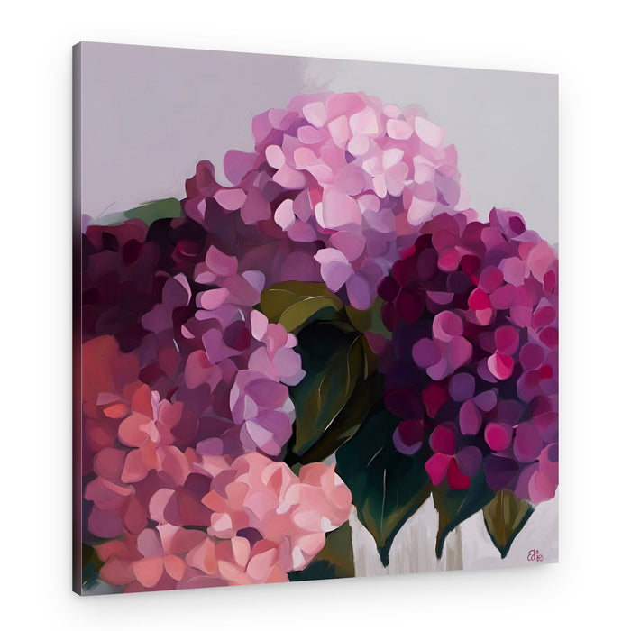 Vibrant Hydrangea Blooms – Canvas Print