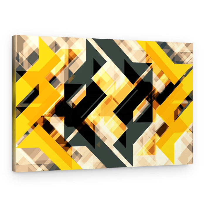 Dynamic Geometric Layers – Canvas Print