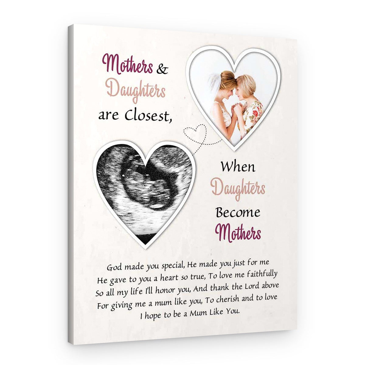 When Daughters Become Mothers Custom Canvas Print – Canvas Print – MUM