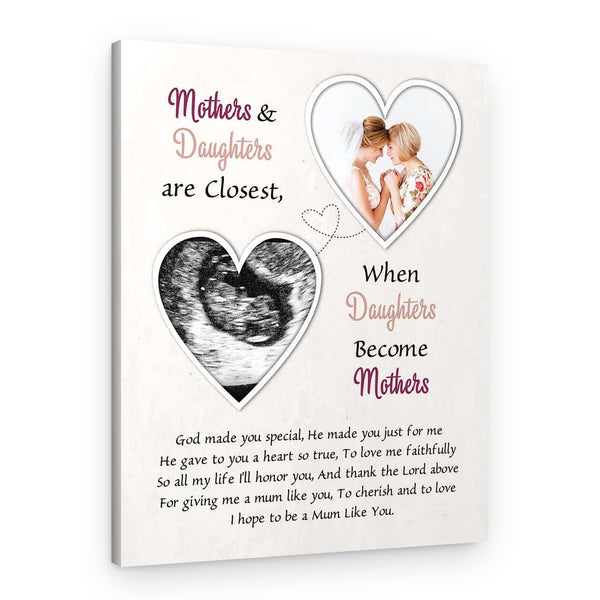 When Daughters Become Mothers Custom Canvas Print