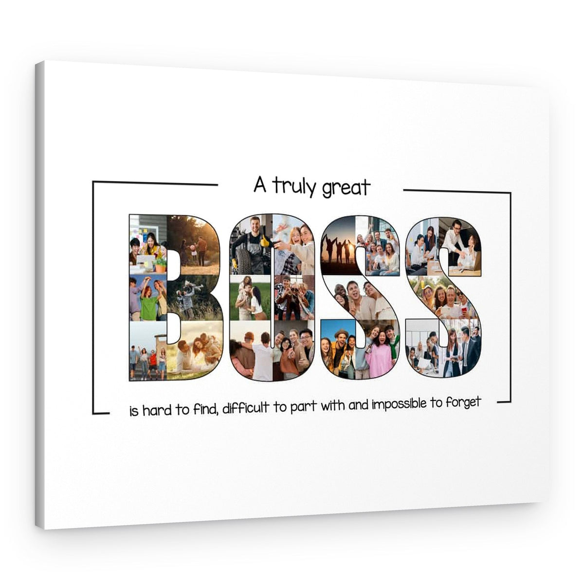 Boss (Leader) Going Away Gift Farewell Canvas Print – Canvas Print – Design A