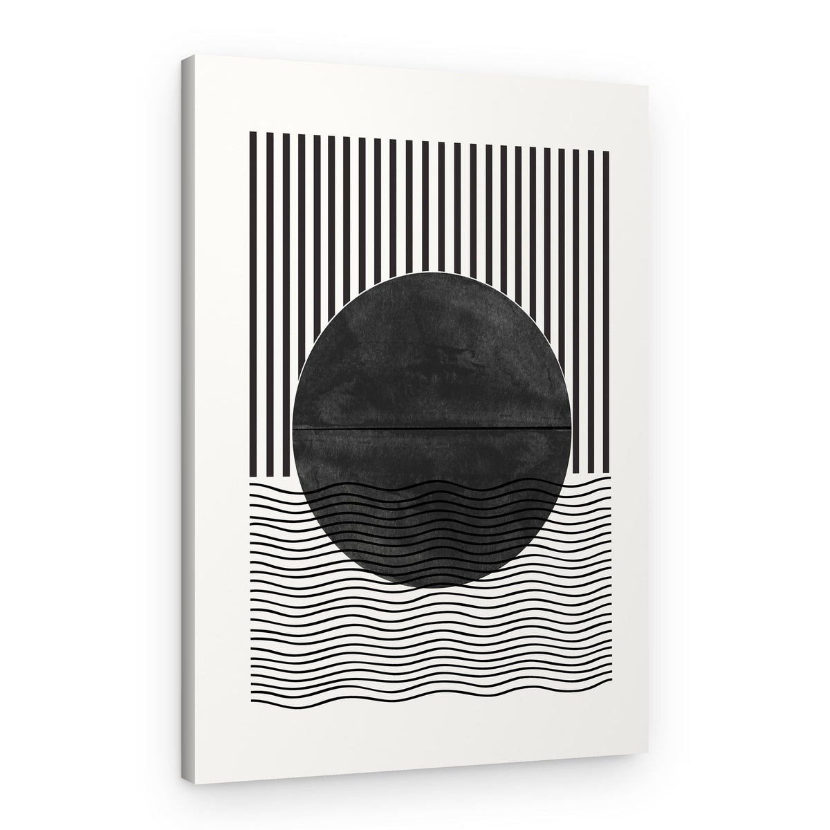 Monochrome Eclipse – Canvas Print