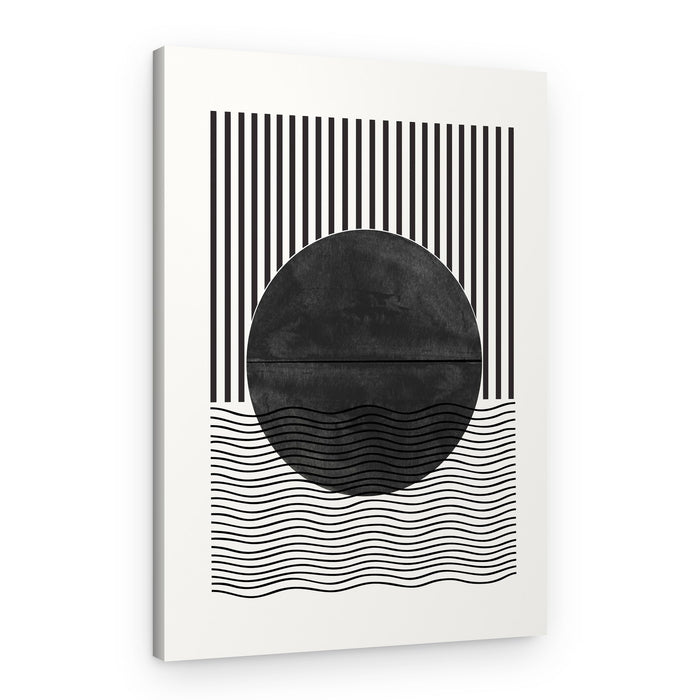 Monochrome Eclipse – Canvas Print