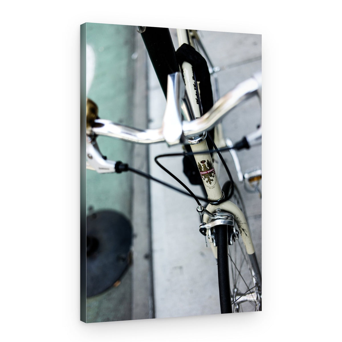Chrome Bicycle Elegance – Canvas Print