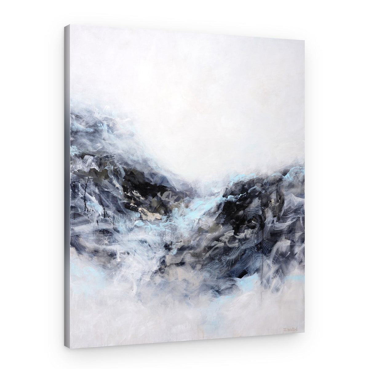 Frozen Mountain Valley – Canvas Print
