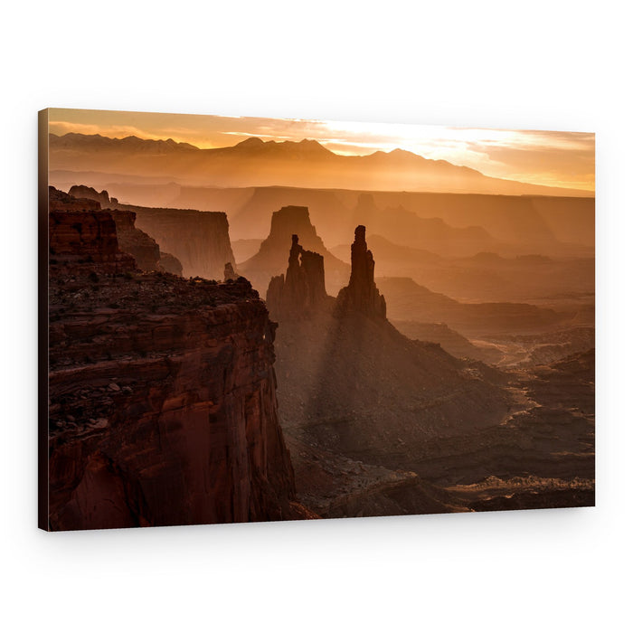 Golden Canyon Sunrise – Canvas Print