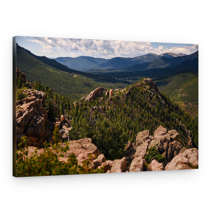 Rocky Mountain Forest View – Canvas Print
