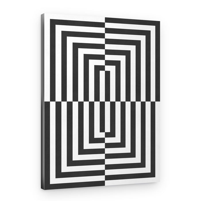 Geometric Depth Illusion – Canvas Print