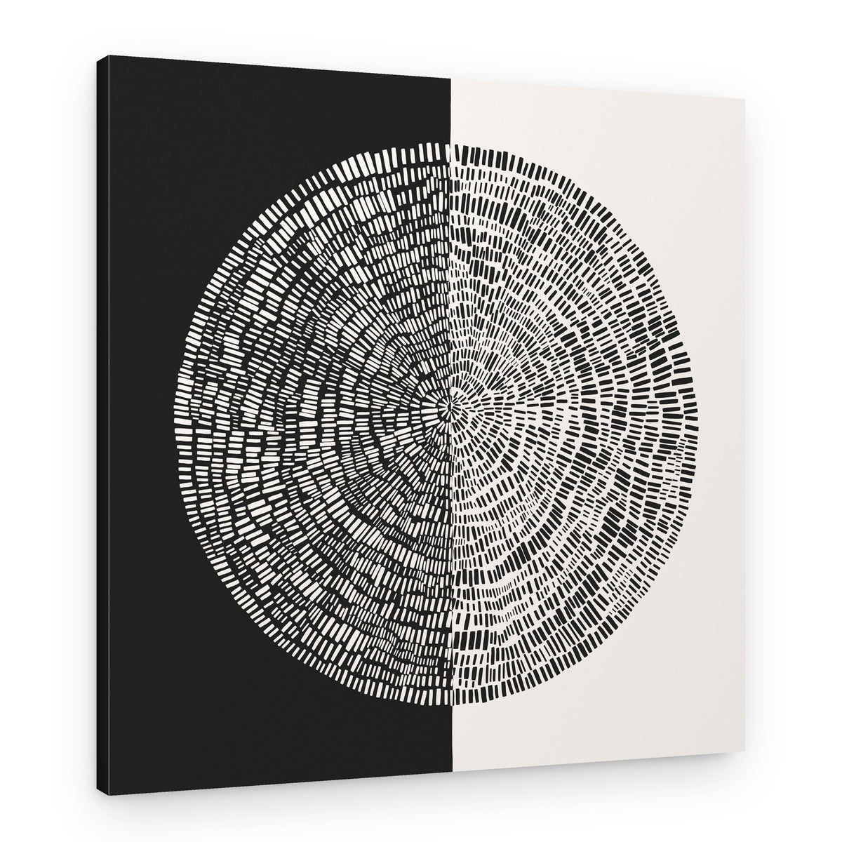 Yin Yang Tree Rings – Canvas Print