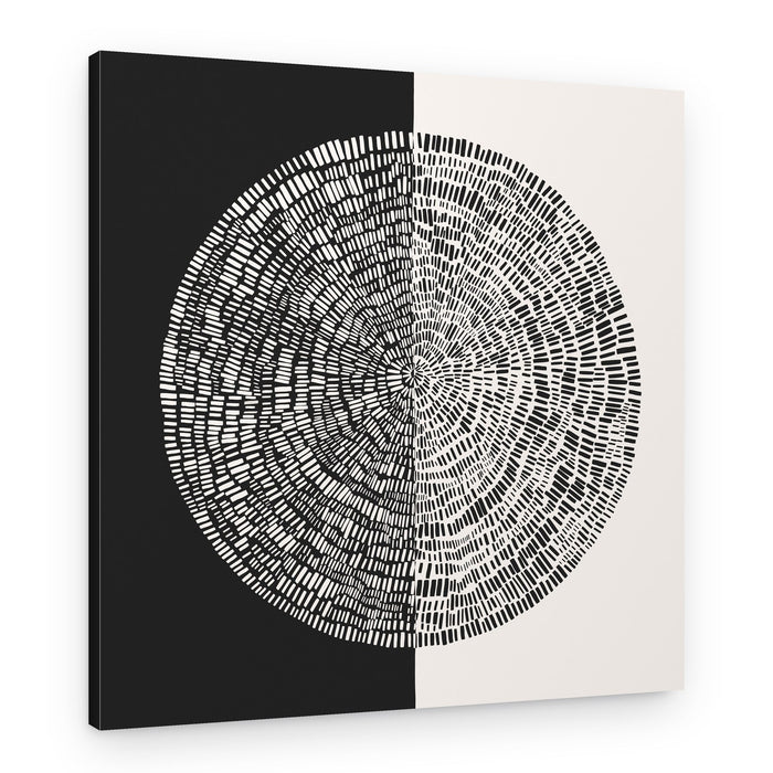 Yin Yang Tree Rings – Canvas Print
