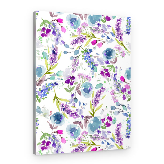 Watercolor Lavender Garden – Canvas Print
