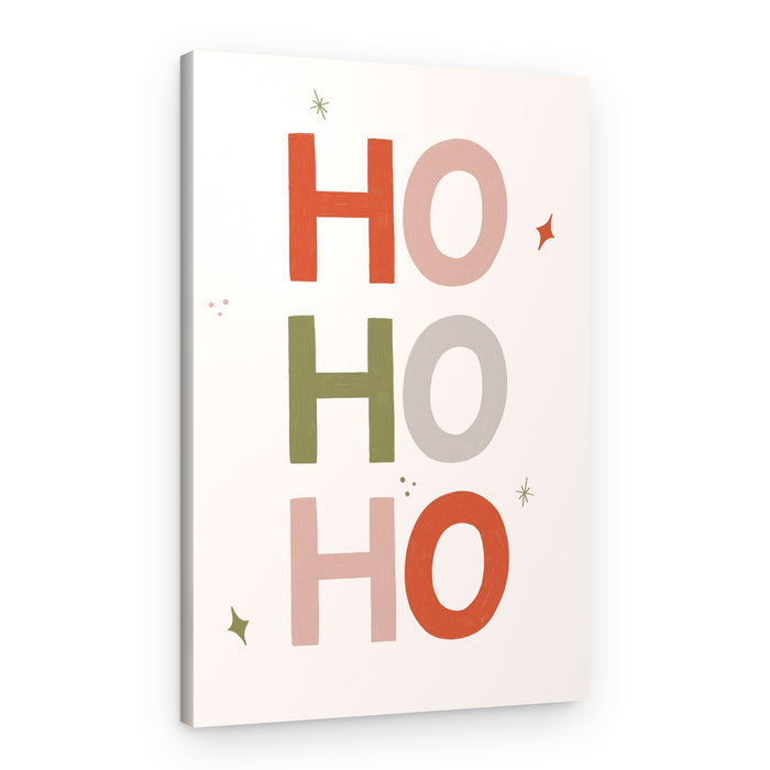 Festive Ho Ho Ho – Canvas Print
