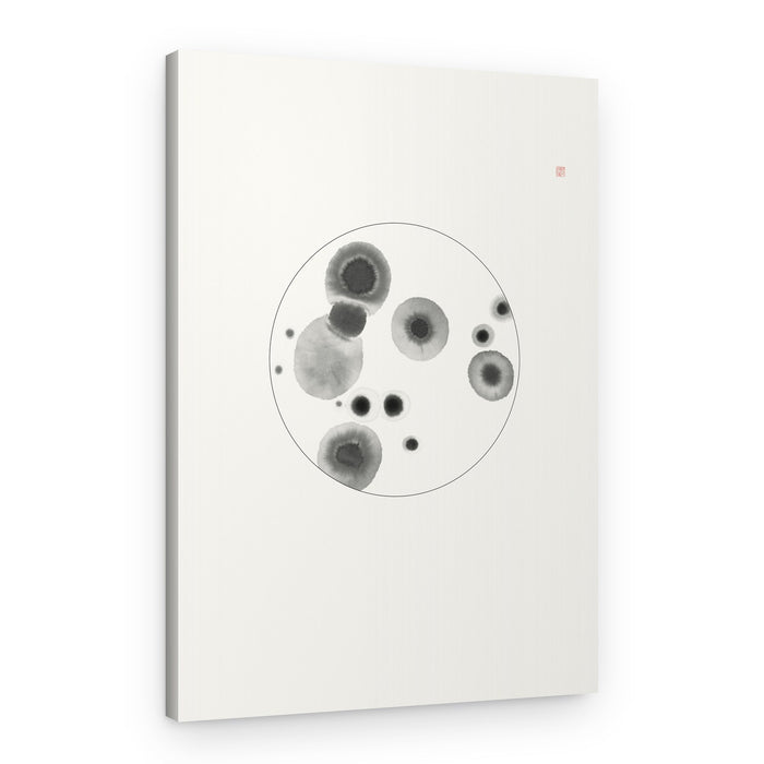 Abstract Ink Circles – Canvas Print