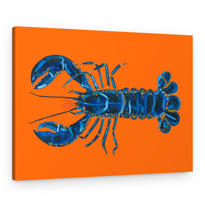 Vibrant Blue Lobster – Canvas Print