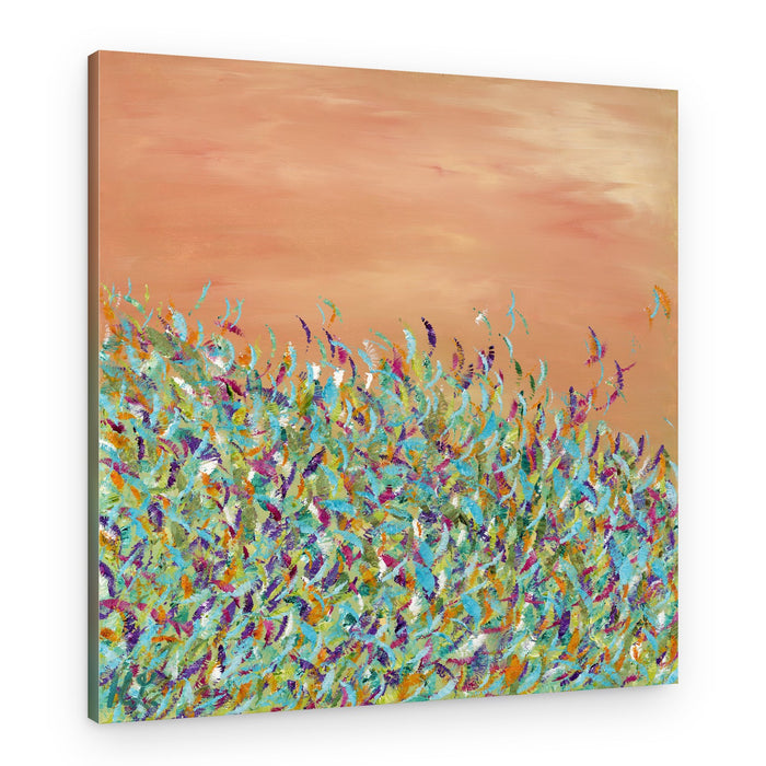 Colorful Birds Flying – Canvas Print