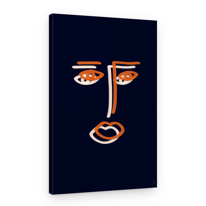 Modern Minimalist Face – Canvas Print