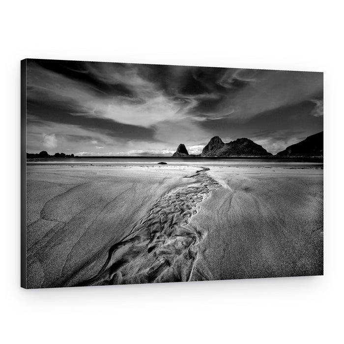Dramatic Island Beach – Canvas Print