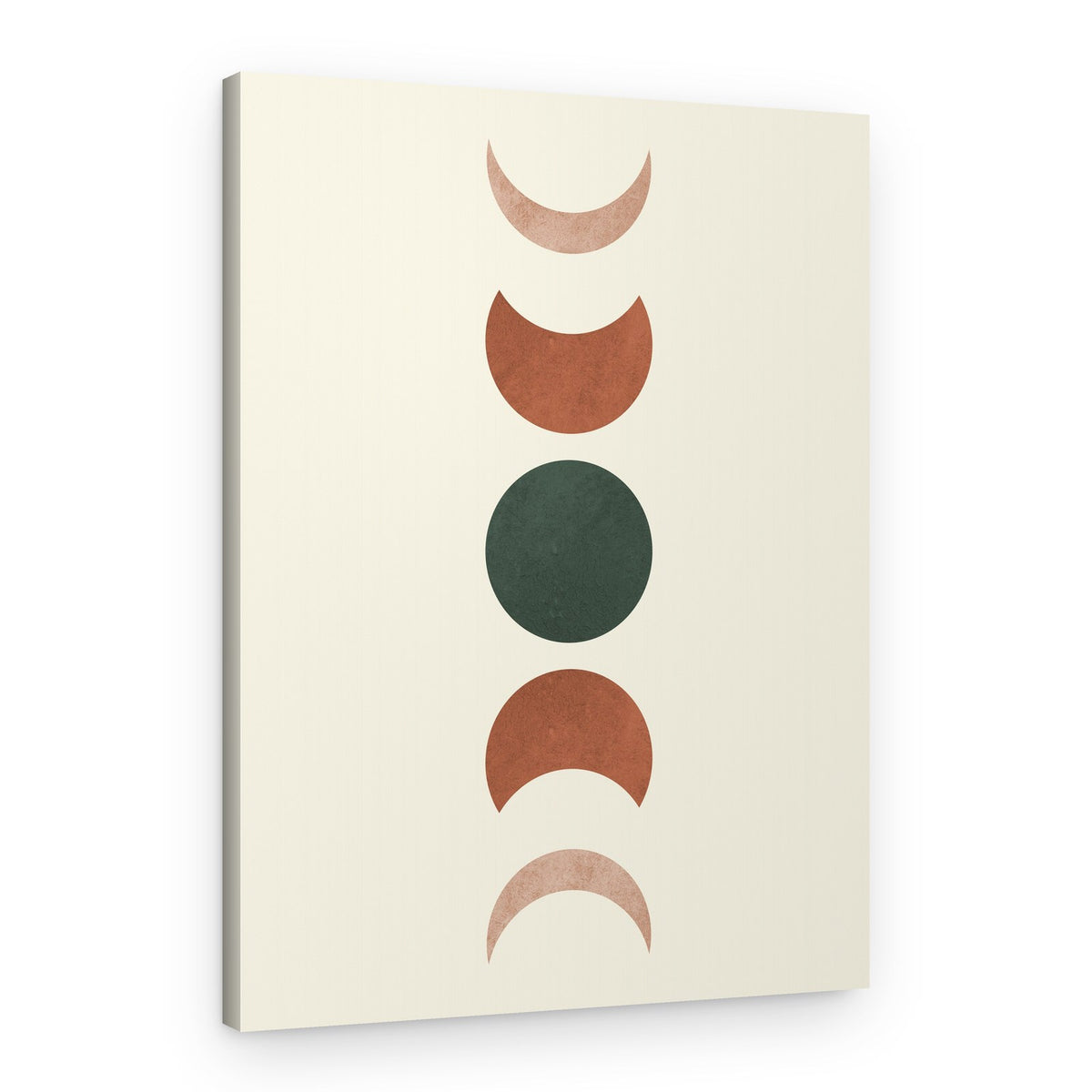 Earthy Moon Phases – Canvas Print
