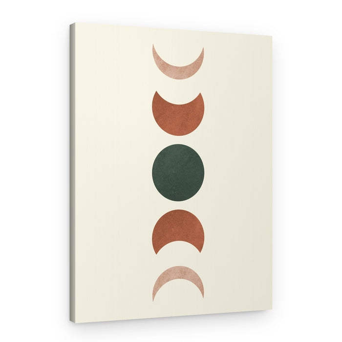 Earthy Moon Phases – Canvas Print