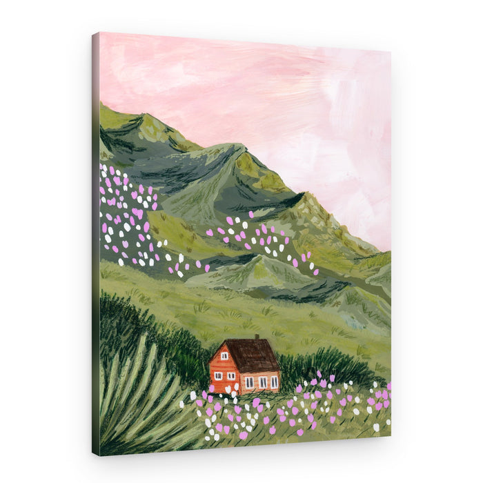 Mountain Home Pink Sky – Canvas Print