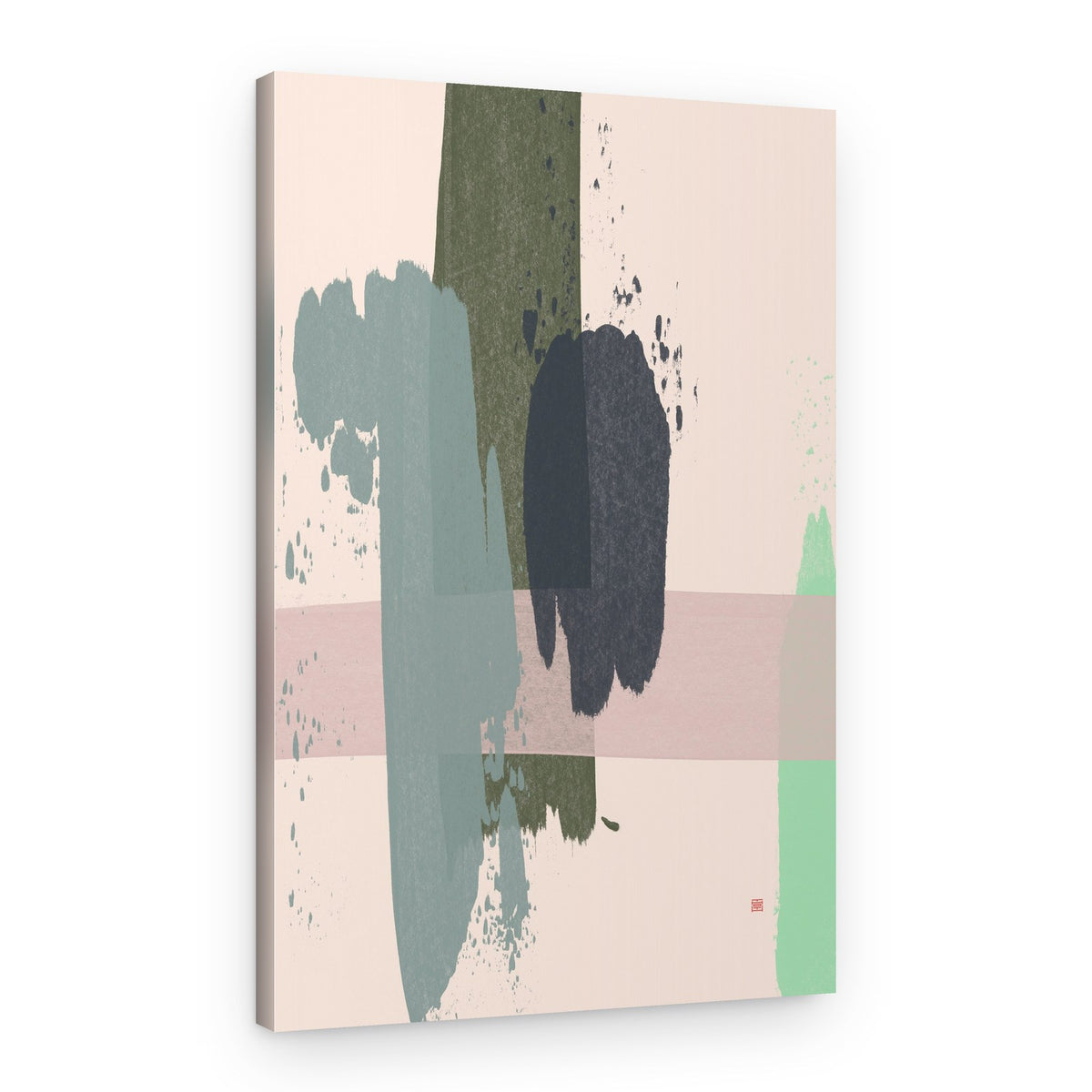 Modern Abstract Brushstrokes – Canvas Print